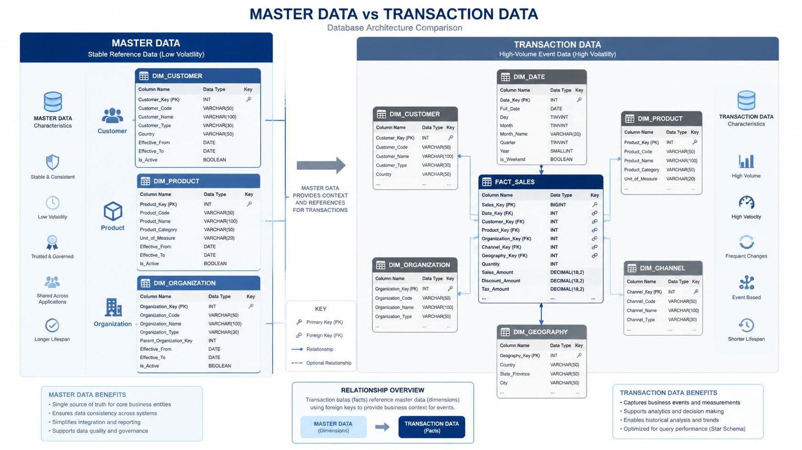 Master Data and Transaction Data