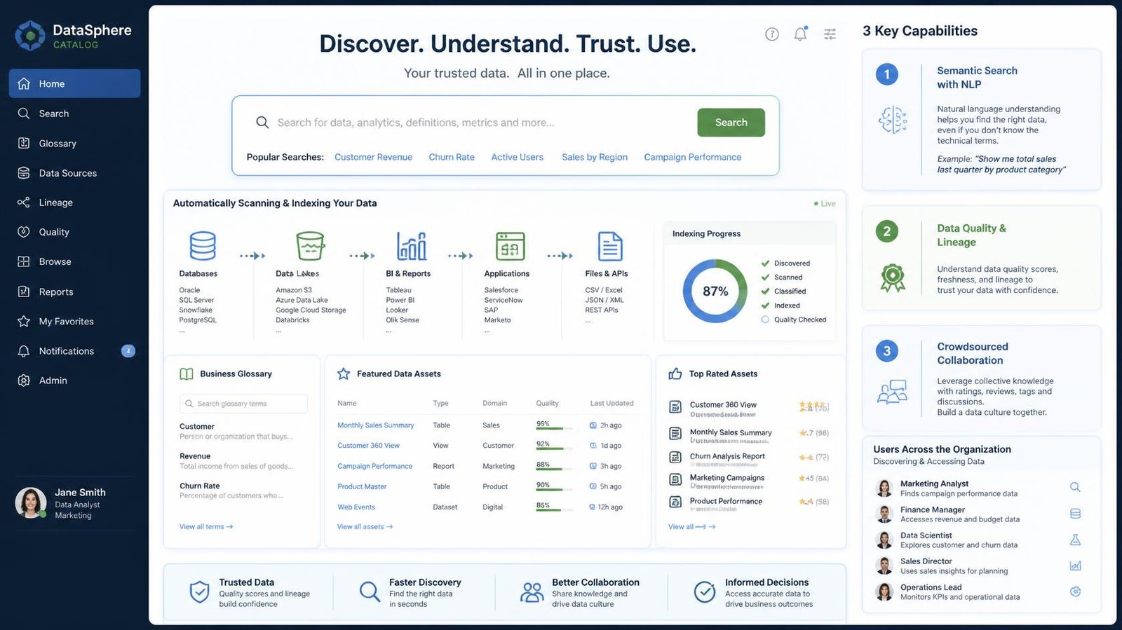 enterprise data catalog interface